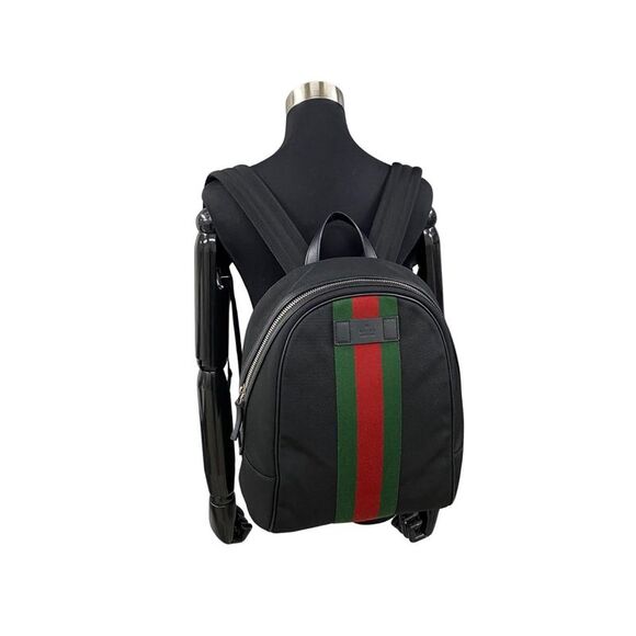 Pre Loved Gucci  GG Supreme Canvas Backpack Black - Picture 2 of 8
